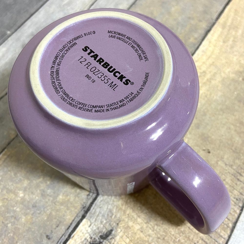 Starbucks Purple with Red Hearts 12oz Mug - Picture 7 of 10